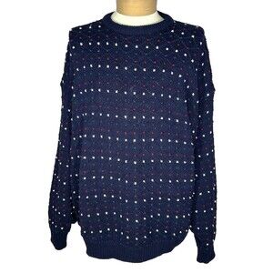 Vintage 90’s Oversized Dotted Christmas Sweater By Issue 90 Made In USA